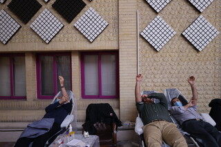 پویش اهدای خون در ستادمرکزی وزارت ورزش و جوانان به مناسبت سالگرد شهادت سردار دل ها