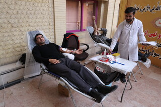 پویش اهدای خون در ستادمرکزی وزارت ورزش و جوانان به مناسبت سالگرد شهادت سردار دل ها