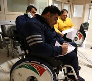 معاینات تیم ملی وزنه برداری معلولین