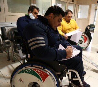 معاینات تیم ملی وزنه برداری معلولین
