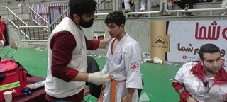 پوشش پزشکی مسابقات بین المللی کاراته کیوکوشین ساکاموتو جام دهه فجر در شهرستان بابلسر
