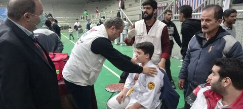 پوشش پزشکی مسابقات بین المللی کاراته کیوکوشین ساکاموتو جام دهه فجر در شهرستان بابلسر