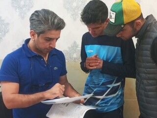 انجام تست بادی کامپوزیشن برای ورزشکاران تیم فوتسال آلومینیوم