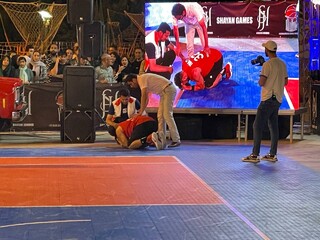 پوشش پزشکی فینال لیگ هندبال و بسکتبال سه نفره  قهرمانی کشور