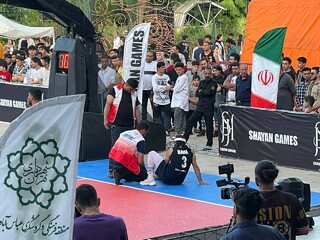 پوشش پزشکی فینال لیگ هندبال و بسکتبال سه نفره  قهرمانی کشور