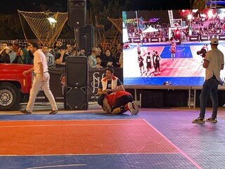 پوشش پزشکی فینال لیگ هندبال و بسکتبال سه نفره  قهرمانی کشور