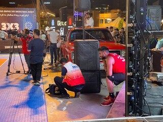 پوشش پزشکی فینال لیگ هندبال و بسکتبال سه نفره  قهرمانی کشور