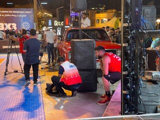 پوشش پزشکی فینال لیگ هندبال و بسکتبال سه نفره  قهرمانی کشور