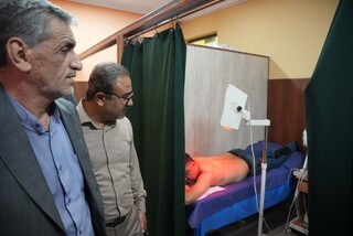 بازدید دکتر نوروزی از کلینیک تخصصی فیزیوتراپی هیات پزشکی ورزشی بوشهر