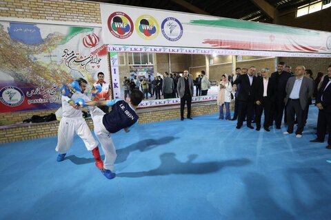بازدید کیومرث هاشمی و محمود خسروی وفا از اردوی تیم ملی کاراته 