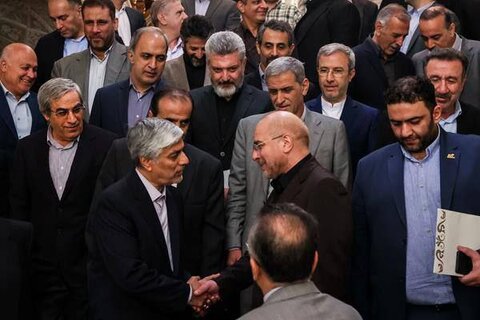 دیدار کیومرث هاشمی، دکتر نوروزی و روسای فدراسیونهای ورزشی با رییس مجلس/ گزارش دغدغههای ورزش ایران به قالیباف