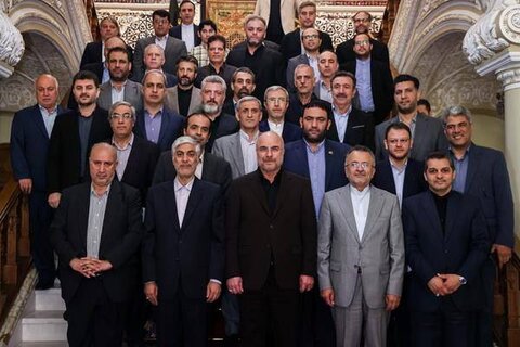 دیدار کیومرث هاشمی، دکتر نوروزی و روسای فدراسیون‌های ورزشی با رییس مجلس/ گزارش دغدغه‌های ورزش ایران به قالیباف 