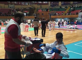 پوشش پزشکی مسابقات بین المللی کاراته شوتوکان