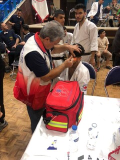 پوشش پزشکی  مسابقات قهرمانی کاراته سبک شین کیوکوشین  و المپیاد تنیس روی میز در تهران