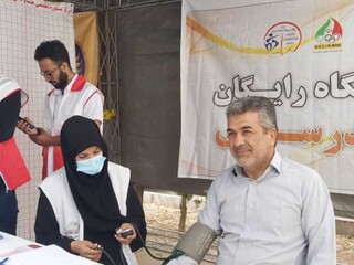 غرفه هیأت پزشکی ورزشی کرمان در رزمایش جهادگران فاطمی
