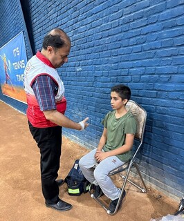 پوشش پزشکی مسابقات کشوری تنیس