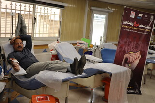 پویش اهدای خون ورزشکاران به مناسبت هفته تربیت بدنی و ورزش برگزار شد