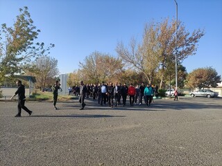 ایستگاه رایگان تندرستی به مناسبت هفتۀ تربیت بدنی