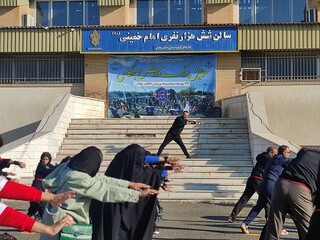 ایستگاه رایگان تندرستی به مناسبت هفتۀ تربیت بدنی