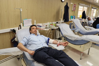 پویش اهدای خون ورزشکاران به مناسبت هفته تربیت بدنی و ورزش برگزار شد