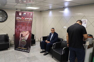 پویش اهدای خون ورزشکاران به مناسبت هفته تربیت بدنی و ورزش برگزار شد