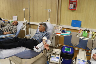 دومین روز پویش اهدای خون ورزشکاران در استان مرکزی به مناسبت هفته تربیت بدنی و ورزش