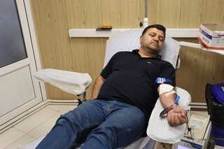 دومین روز پویش اهدای خون ورزشکاران در استان مرکزی به مناسبت هفته تربیت بدنی و ورزش