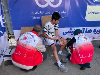 ایستگاه رایگان تندرستی هیات پزشکی ورزشی استان تهران