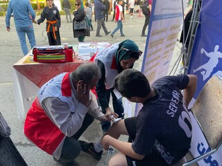 ایستگاه رایگان تندرستی هیات پزشکی ورزشی استان تهران