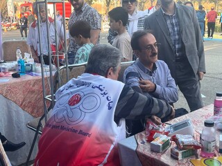 ایستگاه رایگان تندرستی هیات پزشکی ورزشی استان تهران