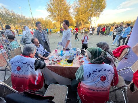 ایستگاه رایگان تندرستی هیات پزشکی ورزشی استان تهران