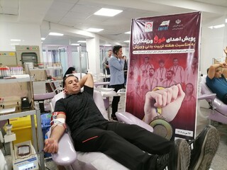 پویش اهدای خون ورزشکاران در ارومیه