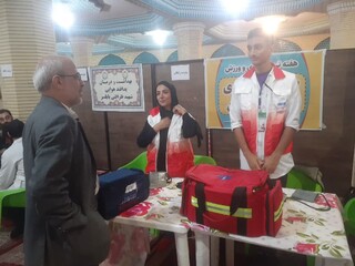 گزارش تصویری : بازدید فرماندار و رئیس اداره ورزش و جوانان بابلسر  از طرح قربالگری فشار خون توسط هیات پزشکی ورزشی استان مازندران   ، مصلی شهرستان بابلسر