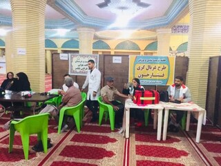 گزارش تصویری : بازدید فرماندار و رئیس اداره ورزش و جوانان بابلسر  از طرح قربالگری فشار خون توسط هیات پزشکی ورزشی استان مازندران   ، مصلی شهرستان بابلسر