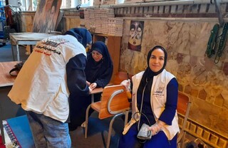 گزارش تصویری : ویزیت رایگان و تست فشار خون به مناسبت هفته تربیت بدنی و ورزش توسط هیات پزشکی ورزشی مازندران / مصلی شهرستان ساری