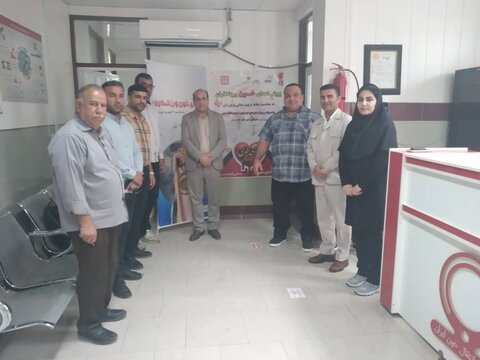 پویش اهدای خون ورزشکاران در گچساران