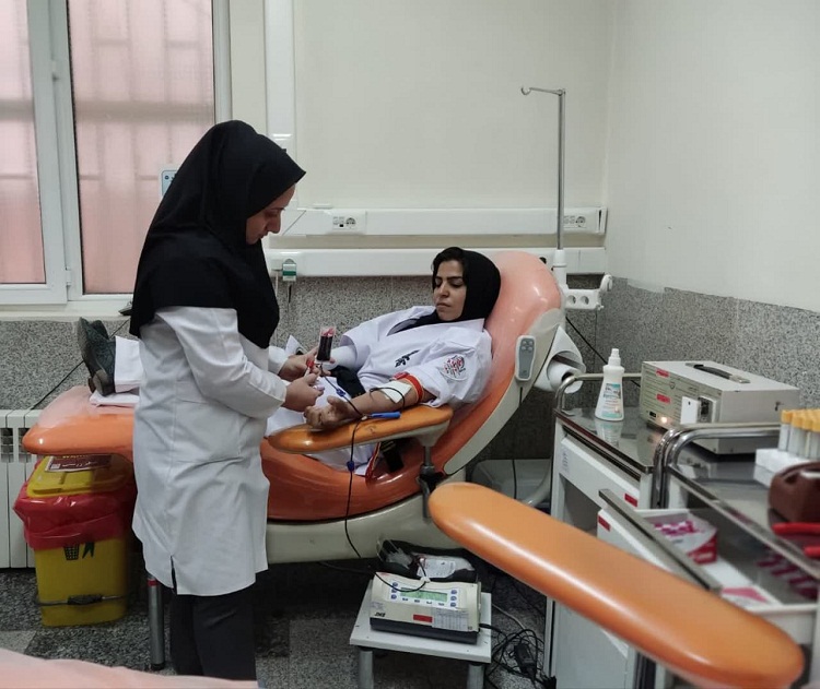 اهدای خون ورزشکاران