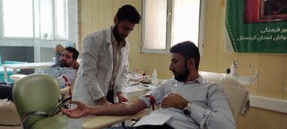 پویش اهدای خون ورزشکاران در کردستان