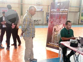 پویش اهدای خون ورزشکاران در شهرستان زرند