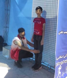 اجرای طرح سراسری ایستگاه رایگان سلامت در بوستان مالیات کرمان