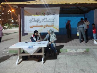 اجرای طرح سراسری ایستگاه رایگان سلامت در بوستان مالیات کرمان