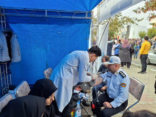 برپایی ایستگاه رایگان تندرستی در ارومیه با 500 نفر مراجعه کننده