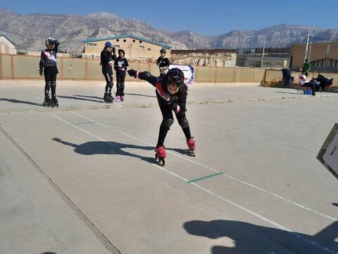 پوشش مسابقات اسکیت دختران در ایلام