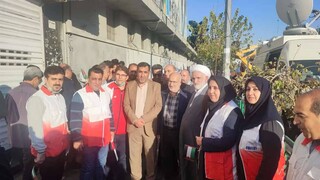 حضور کارکنان هیات پزشکی ورزشی استان تهران در راهپیمایی حمایت از مردم مظلوم غزه