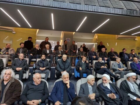 وداع با زنده یاد محمود مشحون در تالار بسکتبال آزادی