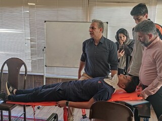 پایان دوره آموزشی امدادگر ورزشی در کرمان