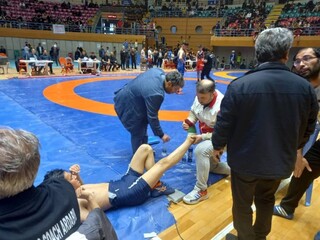 پوشش پزشکی جشنواره کشتی خردسالان و نونهالان شهرستان اردبیل