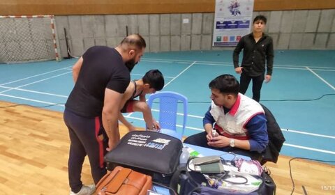پوشش پزشکی جشنواره کشتی خردسالان و نونهالان شهرستان اردبیل