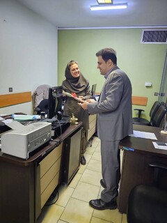 تقدیر دکتر بنی جمالی از بانوان همکار همزمان با ولادت حضرت زهرا(س)