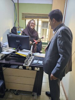 تقدیر دکتر بنی جمالی از بانوان همکار همزمان با ولادت حضرت زهرا(س)